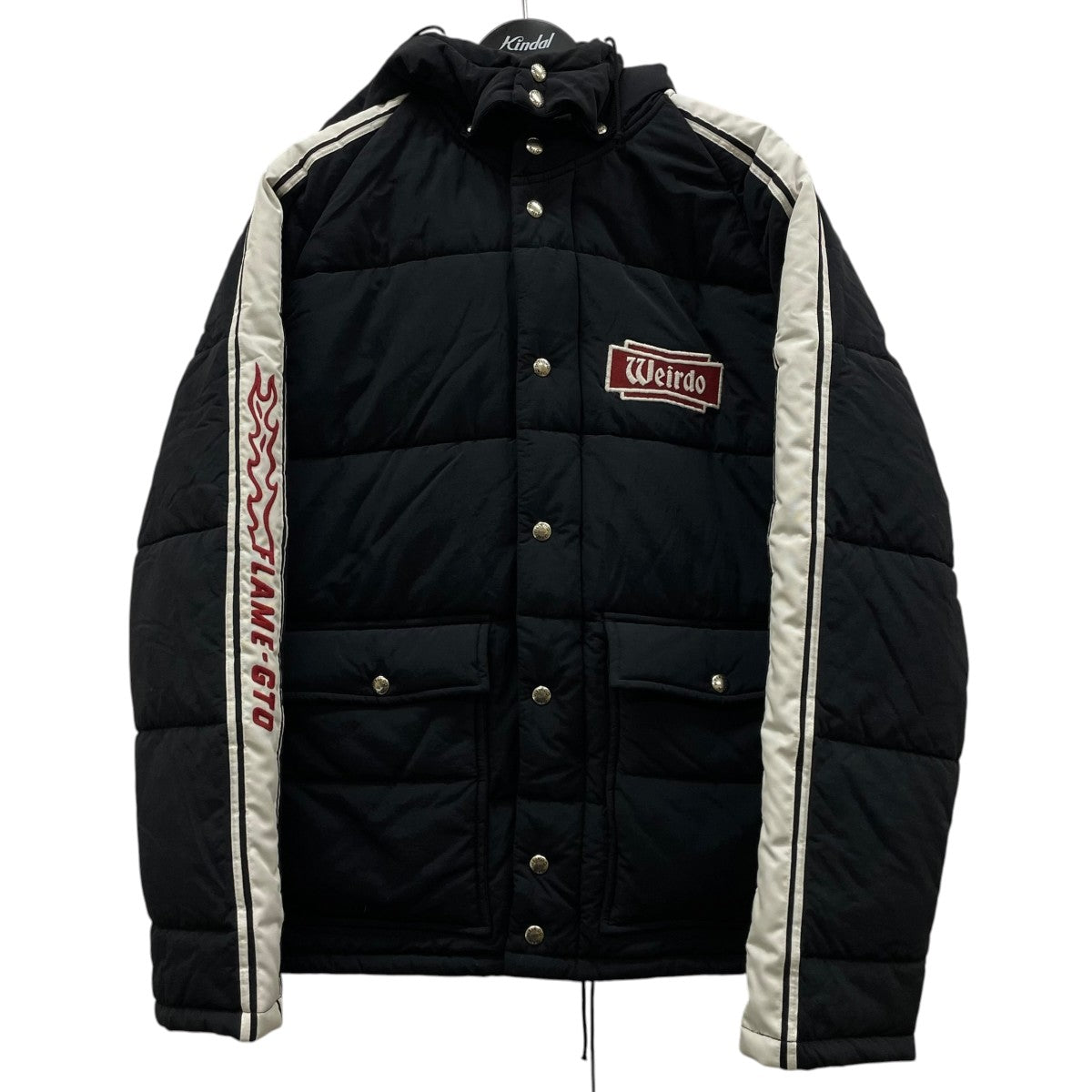 WEIRDO 24AWFLAME - RACING JACKET フレイム レーシングジャケット中綿ジャケット ナイロンジャケットWRD-24-AW-02 古着・中古-1枚目のアイテム画像