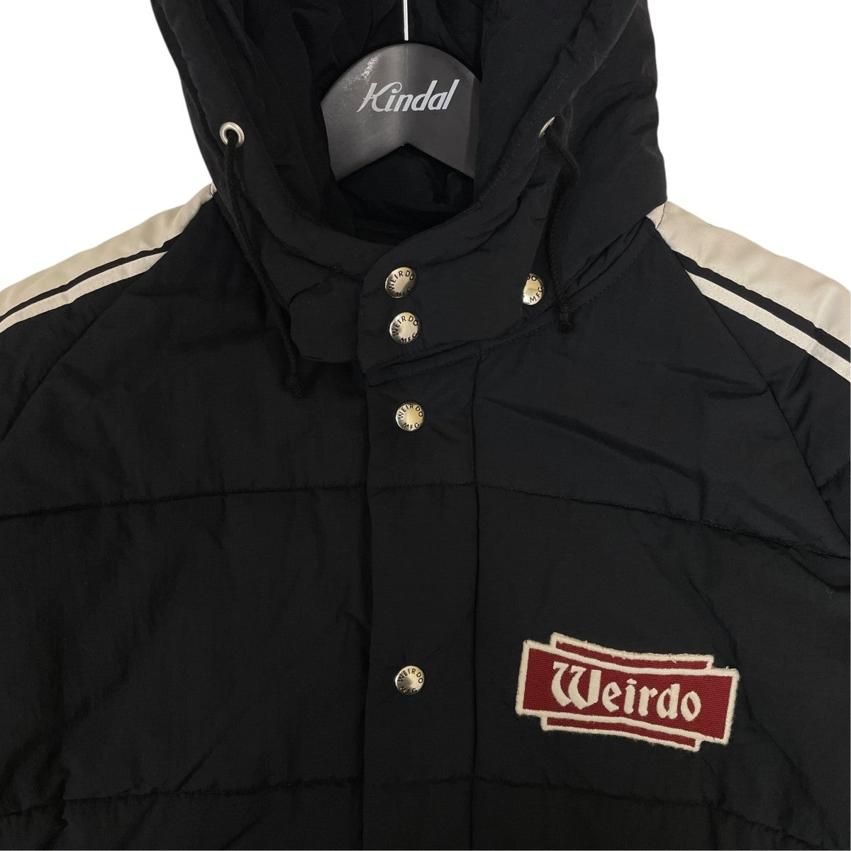 WEIRDO 24AWFLAME - RACING JACKET フレイム レーシングジャケット中綿ジャケット ナイロンジャケットWRD-24-AW-02 古着・中古-3枚目のアイテム画像
