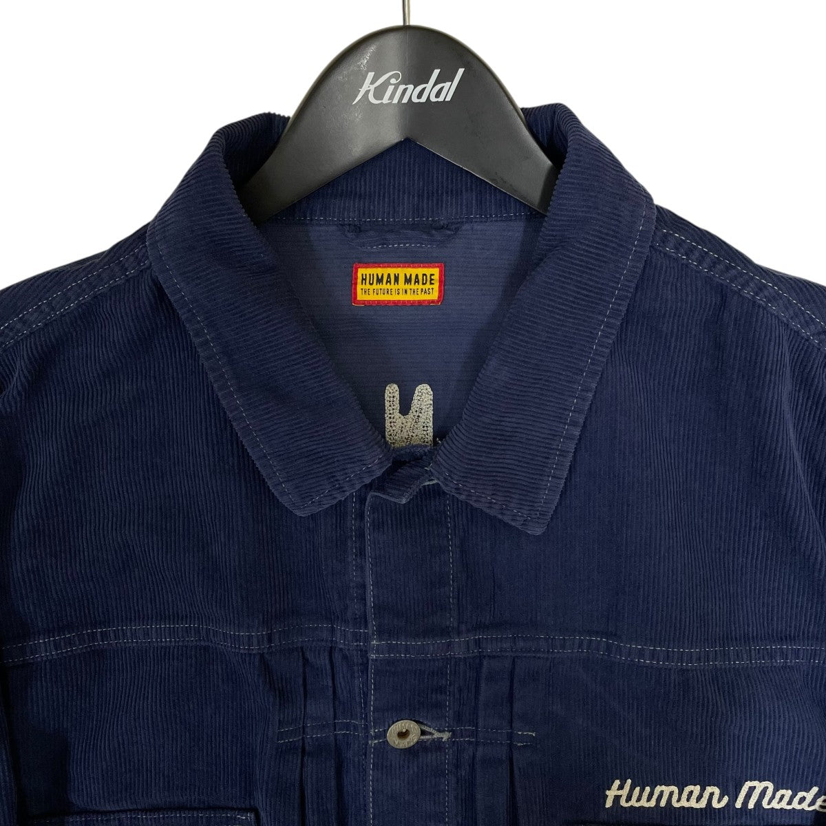 HUMAN MADE 26AWCORDUROY WORK JACKETロゴ刺繍 コーデュロイジャケット ワーク ジャケットHM32JK016 古着・中古-3枚目のアイテム画像