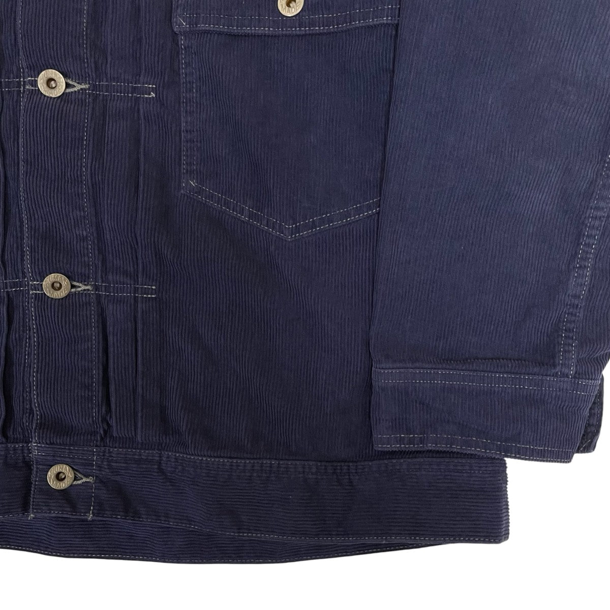 HUMAN MADE 26AWCORDUROY WORK JACKETロゴ刺繍 コーデュロイジャケット ワーク ジャケットHM32JK016 古着・中古-4枚目のアイテム画像
