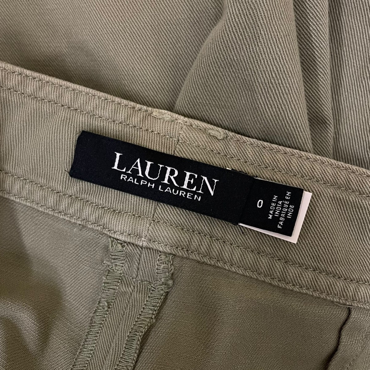 LAUREN RALPH LAUREN プリ―テッド コットン ツイル ワイドレッグ カーゴパンツミリタリーパンツ コットンパンツ 古着・中古-5枚目のアイテム画像