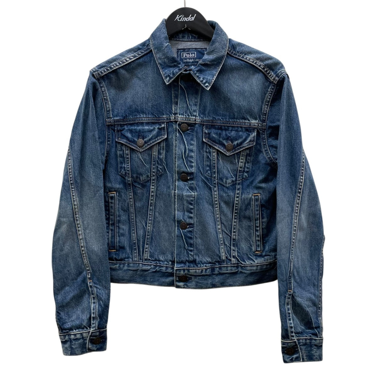 POLO RALPH LAUREN ダメージ加工 デニムジャケット 古着・中古-1枚目のアイテム画像