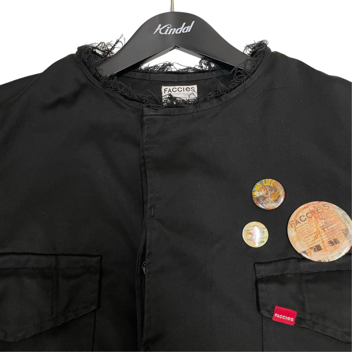 FACCIES STUDIOUS別注 REMAKE MILITARY JACKETノーカラージャケットF23S03017 古着・中古-3枚目のアイテム画像