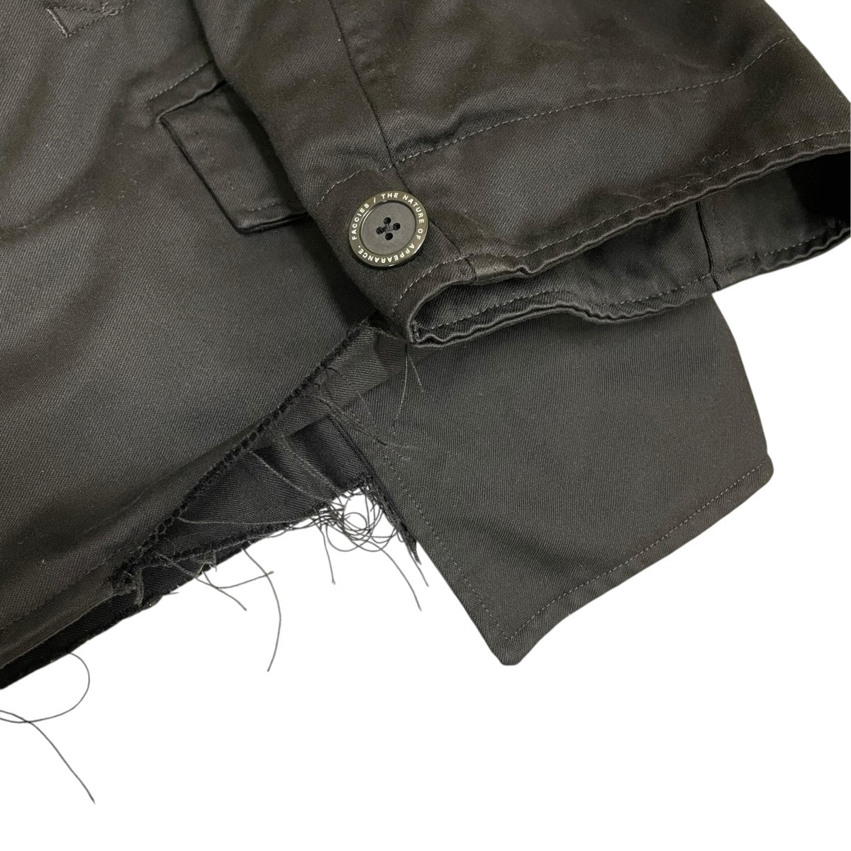 FACCIES STUDIOUS別注 REMAKE MILITARY JACKETノーカラージャケットF23S03017 古着・中古-4枚目のアイテム画像