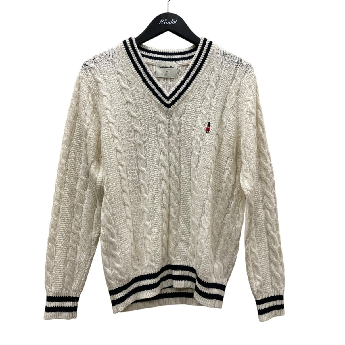 MACKINTOSH PHILOSOPHY Buckingham BearVネックニットH1N48 652 02 古着・中古-1枚目のアイテム画像