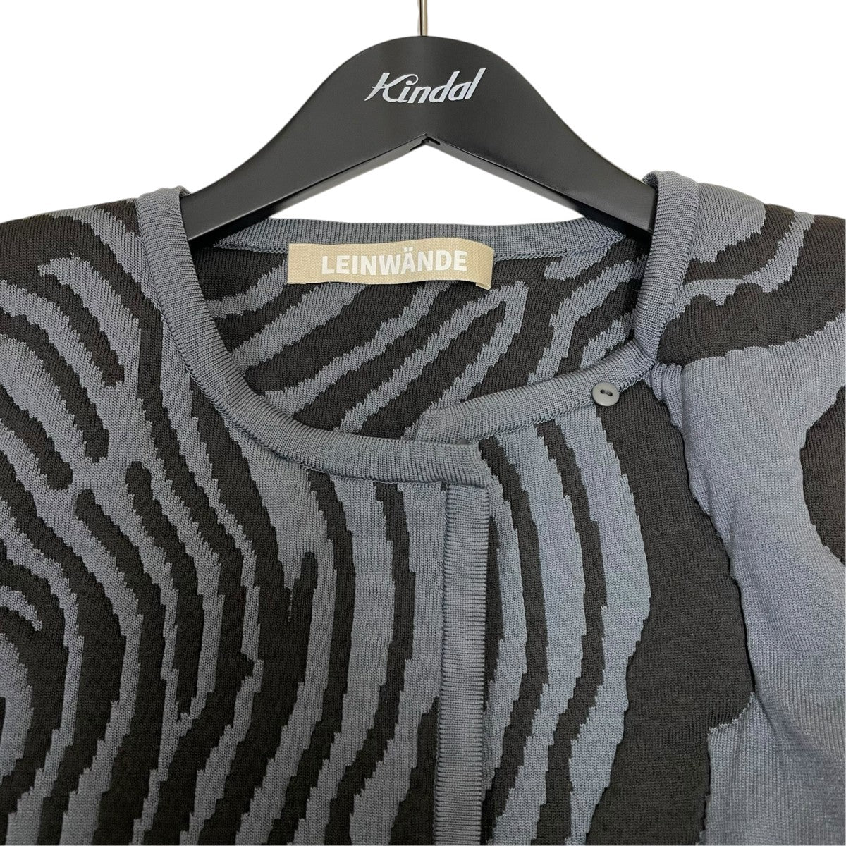 LEINWANDE Topography Quilting Knit Jacketジャケット0222030503 古着・中古-3枚目のアイテム画像