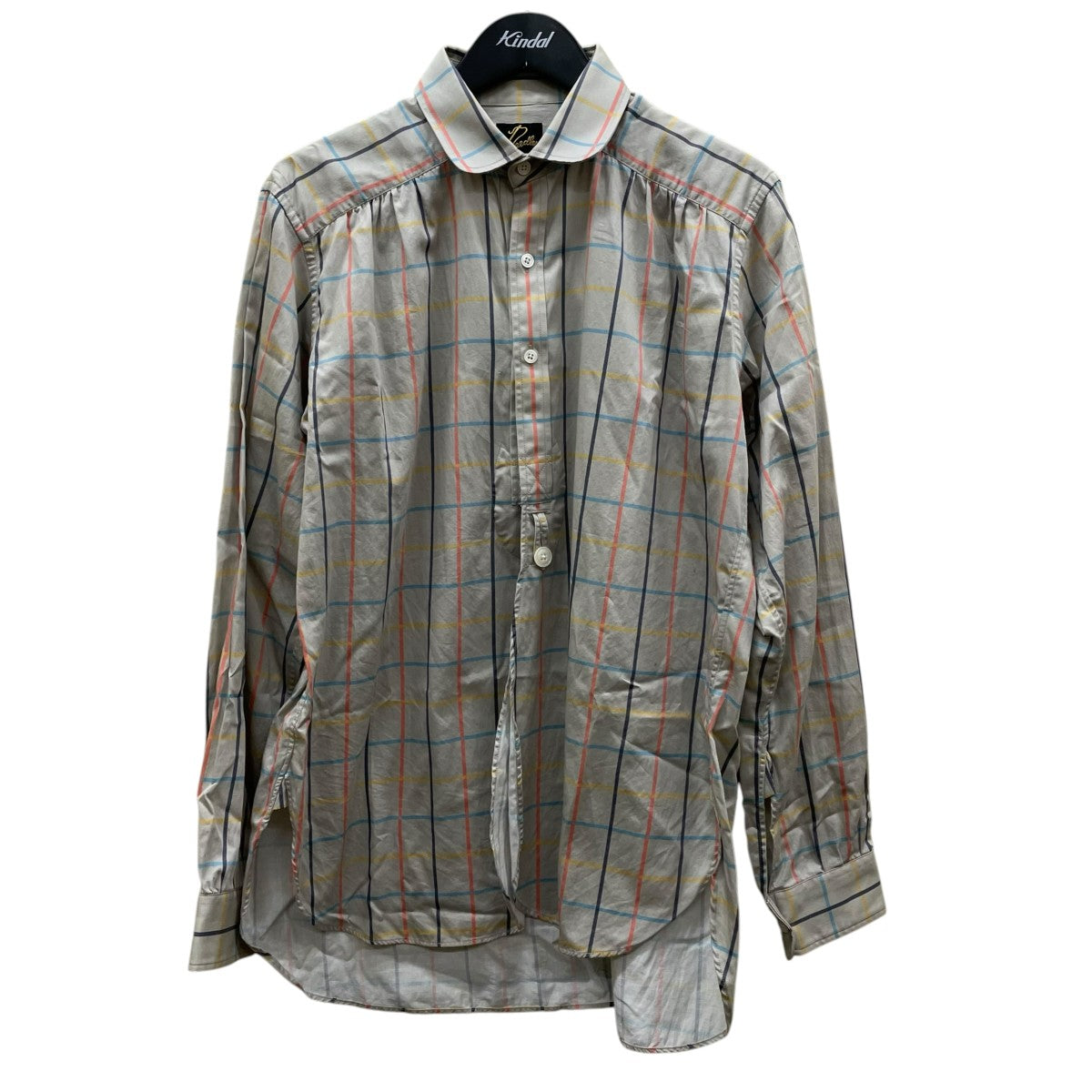 Needles Round Collar EDW Shirt長袖シャツJ0196 古着・中古-1枚目のアイテム画像