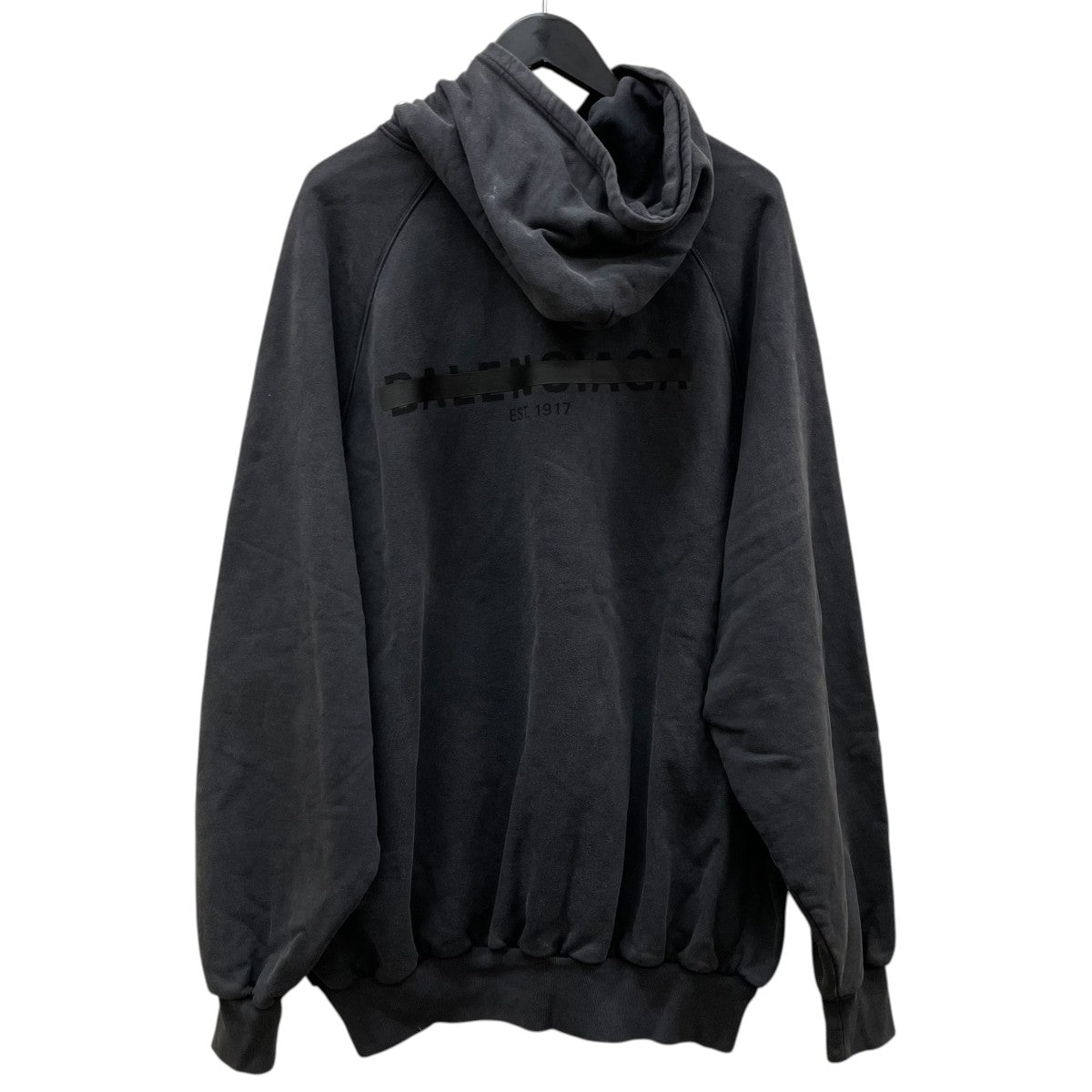 BALENCIAGA 22AWOversized Hoodieプルオーバーパーカー コットン スウェット フーディー697879 TMVH2 古着・中古-2枚目のアイテム画像