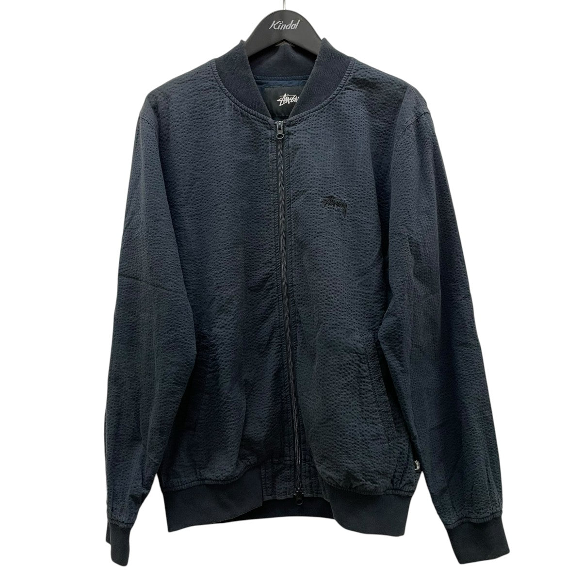 stussy シアサッカーボンバージャケットブルゾン115279 古着・中古-1枚目のアイテム画像