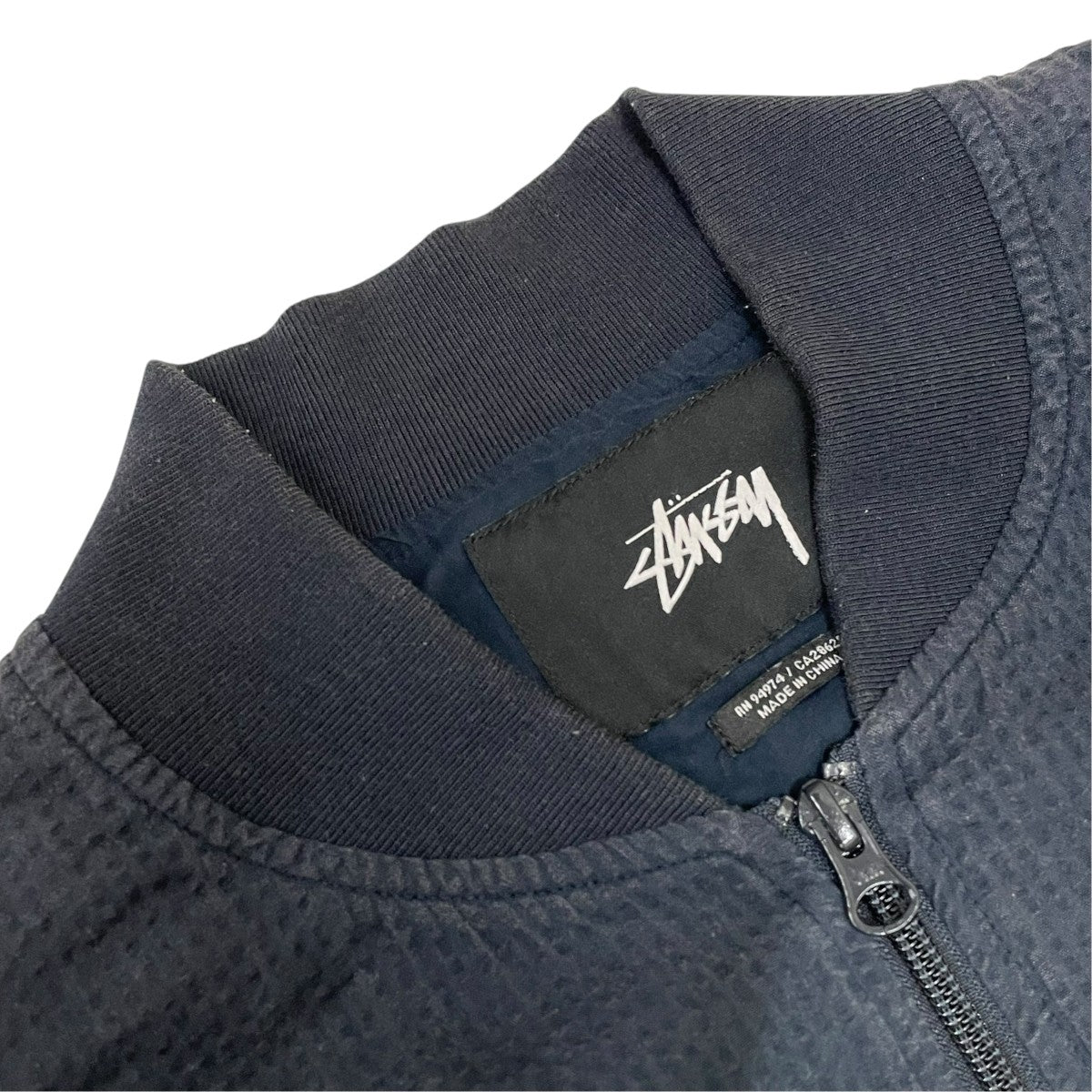stussy シアサッカーボンバージャケットブルゾン115279 古着・中古-10枚目のアイテム画像