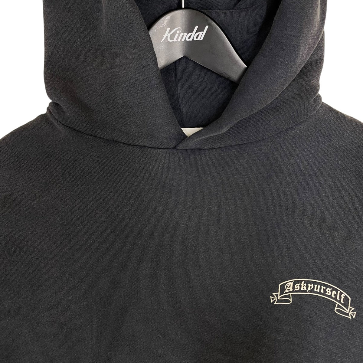 ASKYURSELF Banned Vintage Hoodieフェード加工 コットン スウェット プルオーバーフーディー 古着・中古-3枚目のアイテム画像