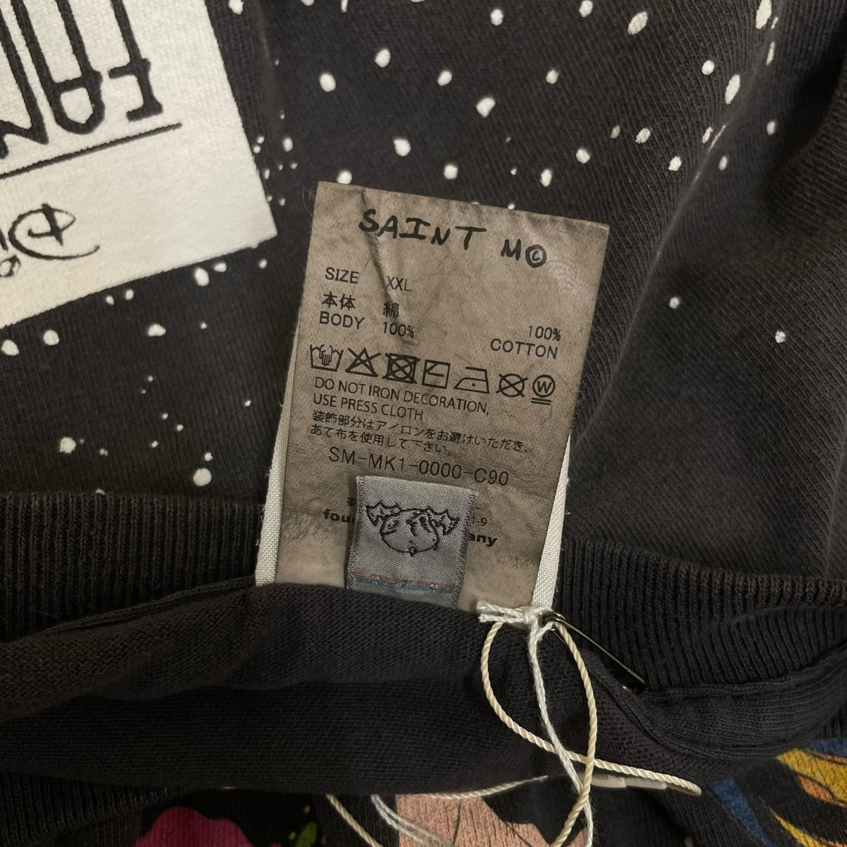 SAINT MICHAEL 26AWDSNY LS T-SHIRT FANTASIAディズニー ファンタジア ミッキー ロングスリーブTシャツ コットンTシャツSM MK1 0000 C90 古着・中古-5枚目のアイテム画像
