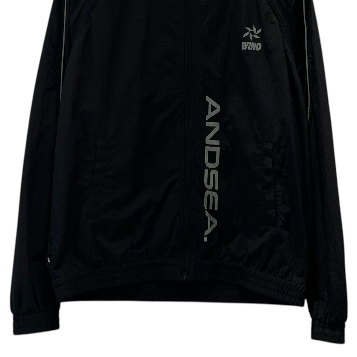 Wind And Seaブラックナイロンジャケット　L RVCA x WDS LIGHT JACKET（ナイロンジャケット）｜WIND AND SEA