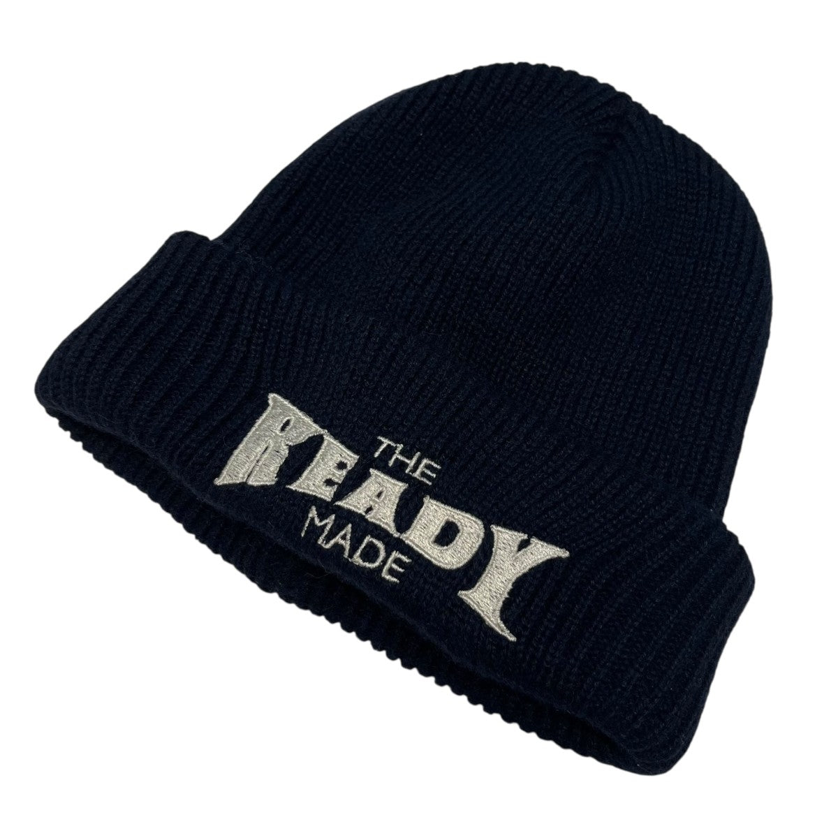 メイドキャップ READYMADE(レディメイド) ロゴ刺繍ニットキャップRE-WO-BK-00-00