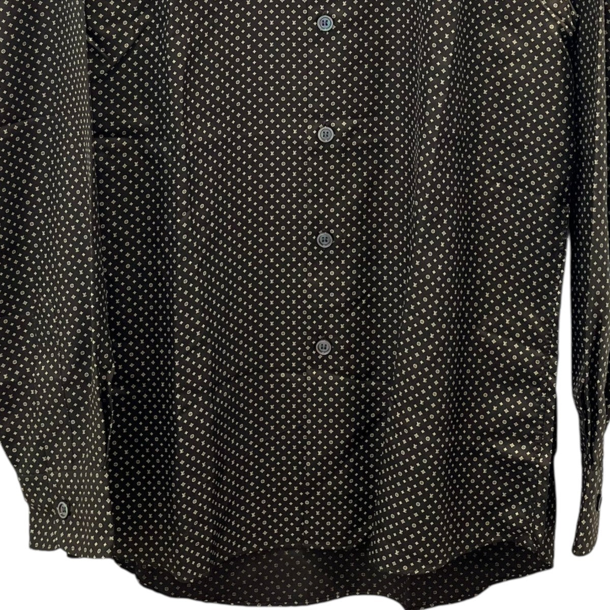 【上品◎首元すっきり♪】Louis Vuitton シルクコットン シャツ 中古・古着通販】LOUIS VUITTON (ルイ ヴィトン) モノグラム