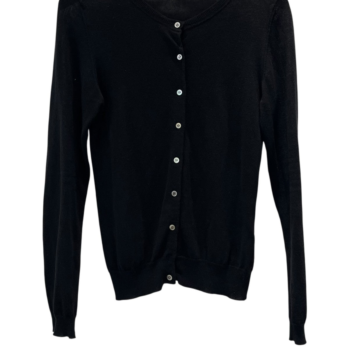 マーガレットハウエル ドネガルウール くるみボタンカーディガン 4.3万 FINE SHETLAND KNITWEAR | MARGARET HOWELL（マーガレット