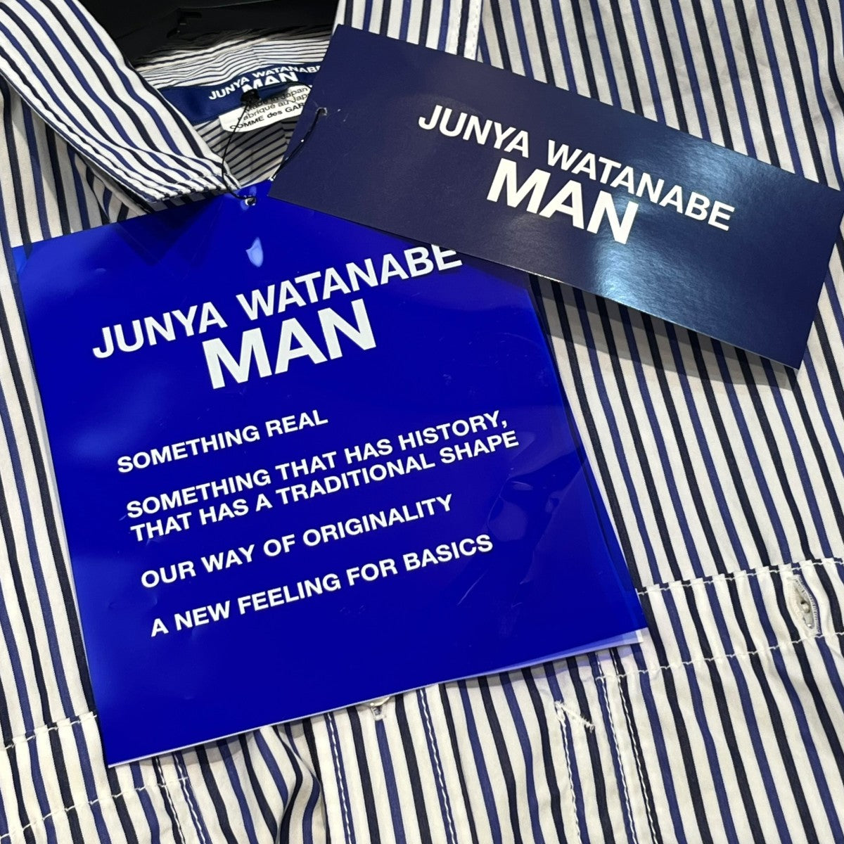 JUNYA WATANABE MAN パッチワーク半袖シャツ JUNYA WATANABE MAN(ジュンヤワタナベマン) 25SSストライプ
