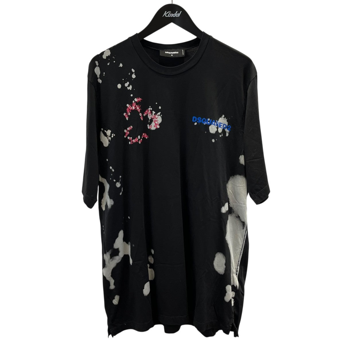 22SSBLEACHED LOGO T-SHIRTブリーチロゴプリント半袖TシャツS74GD0963
