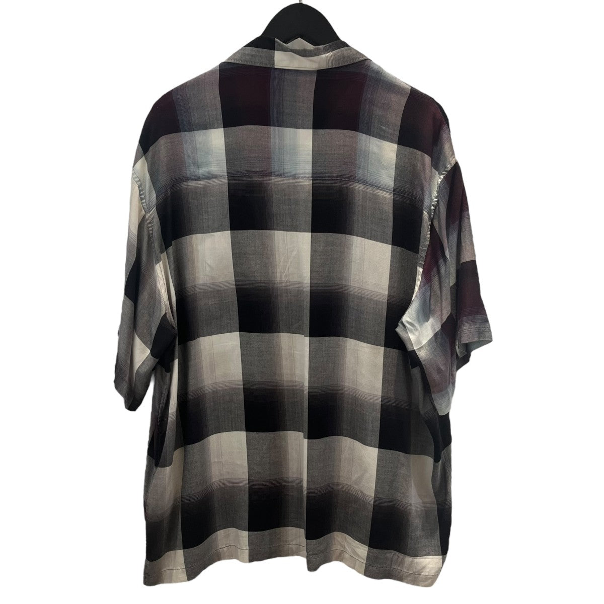 UNUSED(アンユーズド) Ombre Open Collar Short Sleeve Shirt