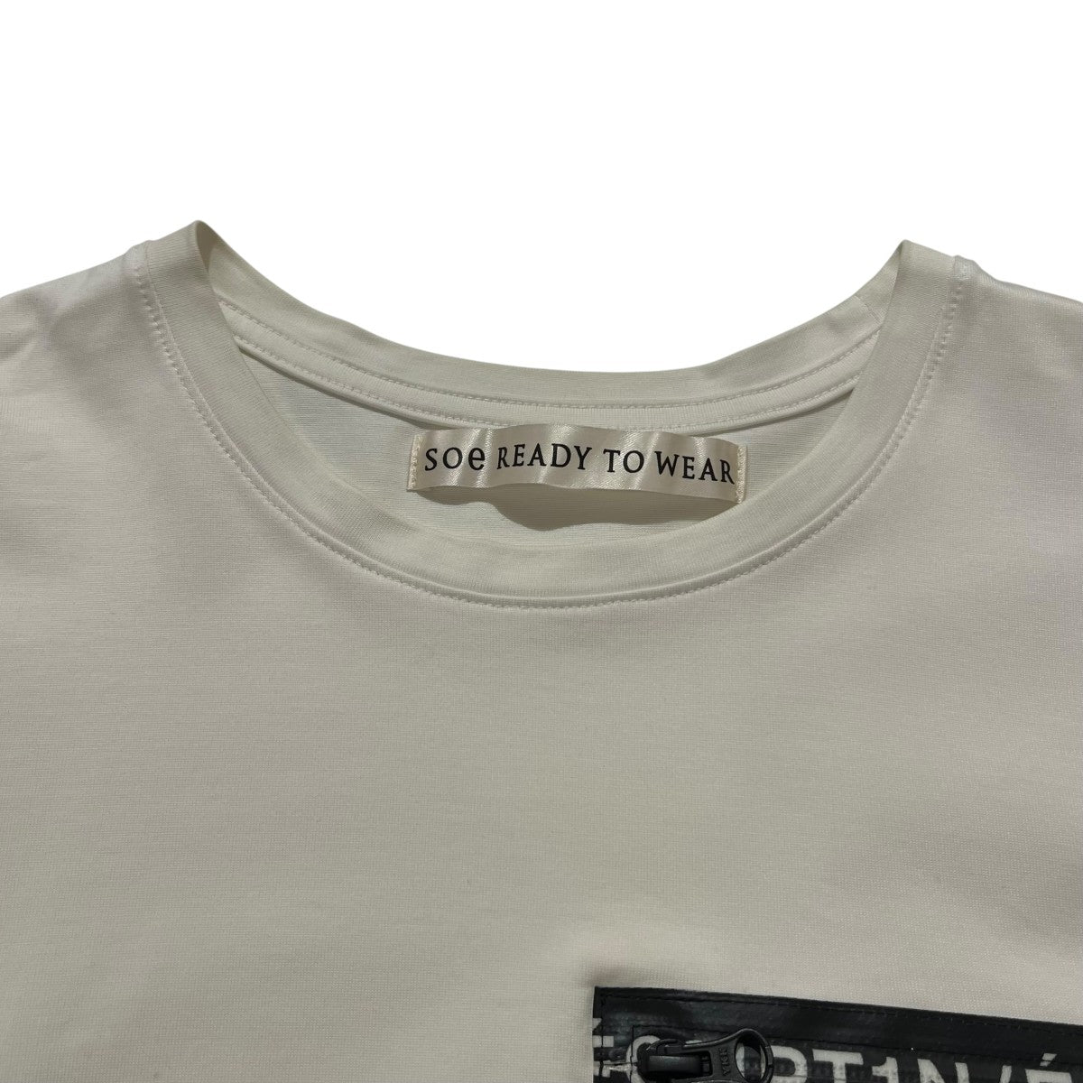 SOE READY TO WEAR レタージップTシャツTシャツ1191-11-001 古着・中古-4枚目のアイテム画像