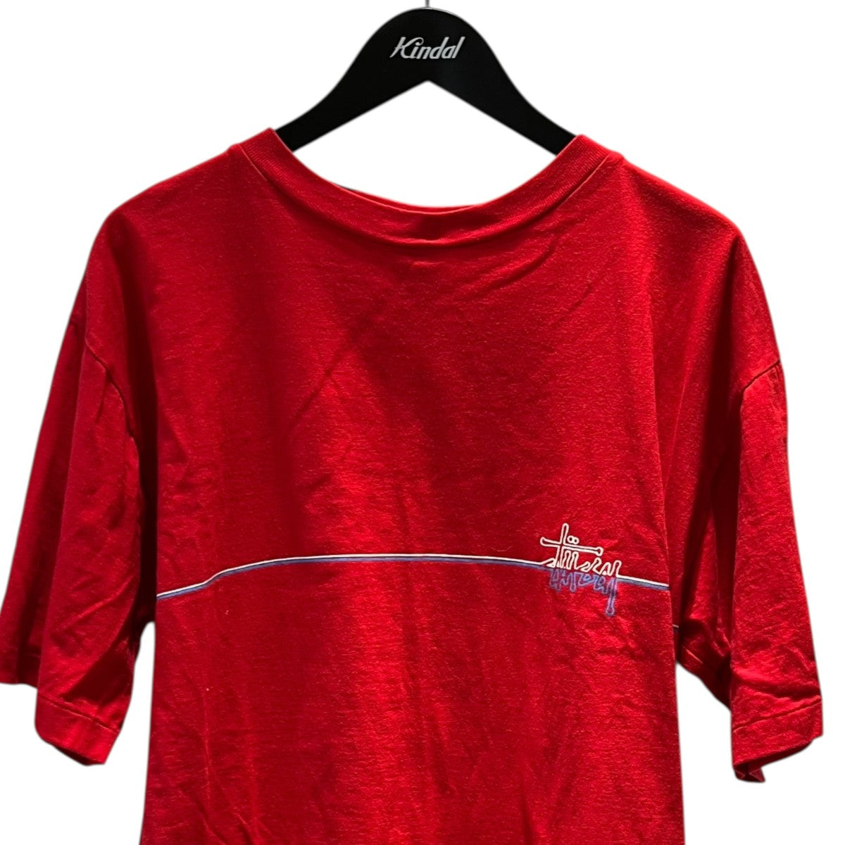 stussy(ステューシー) 90s old stussy USA製半袖Tシャツ レッド サイズ