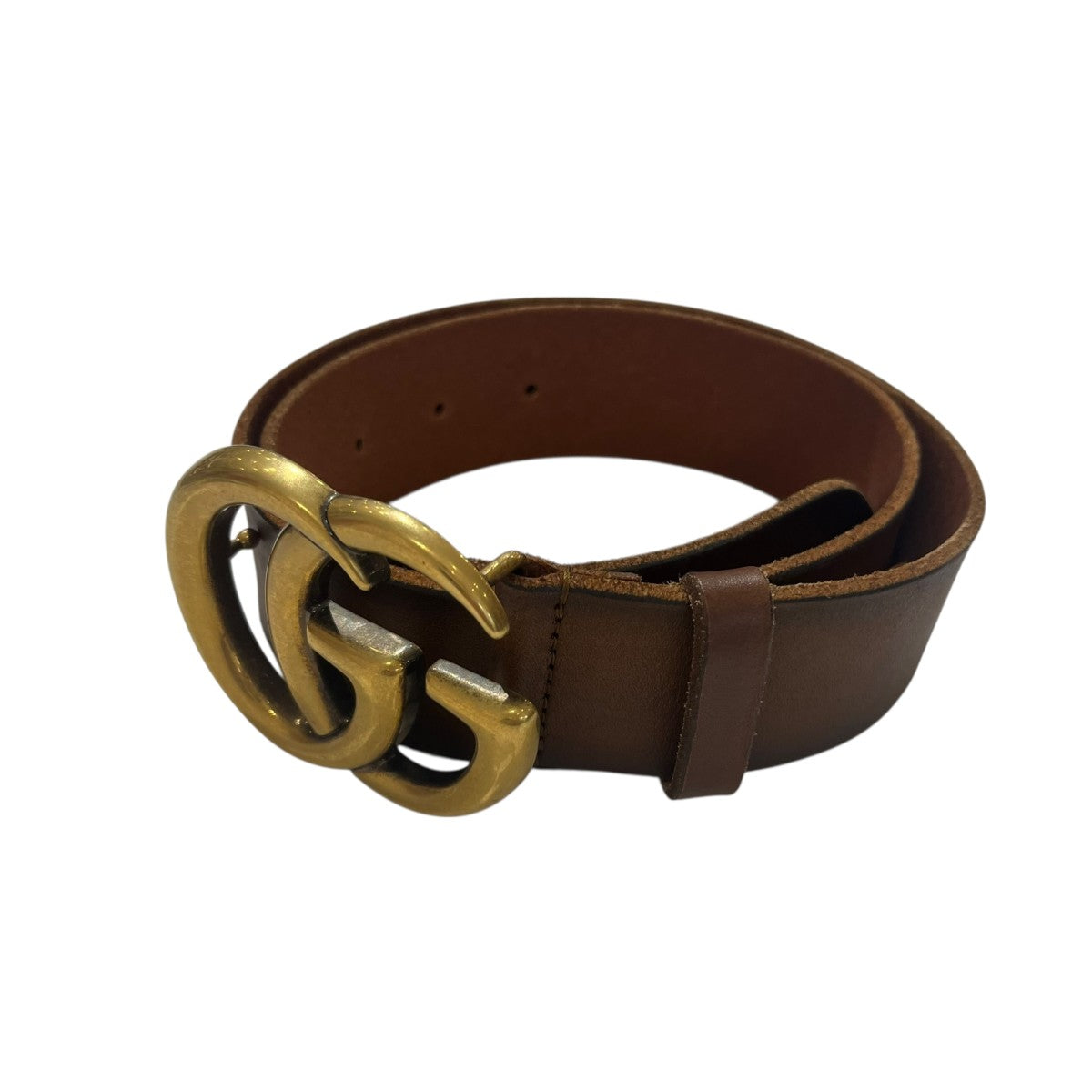 グッチ GUCCI ベルト GGマーモント 406831 ブラウン レザー GUCCI(グッチ) ダブルG ワイドベルト406831 406831 ブラウン｜【公式