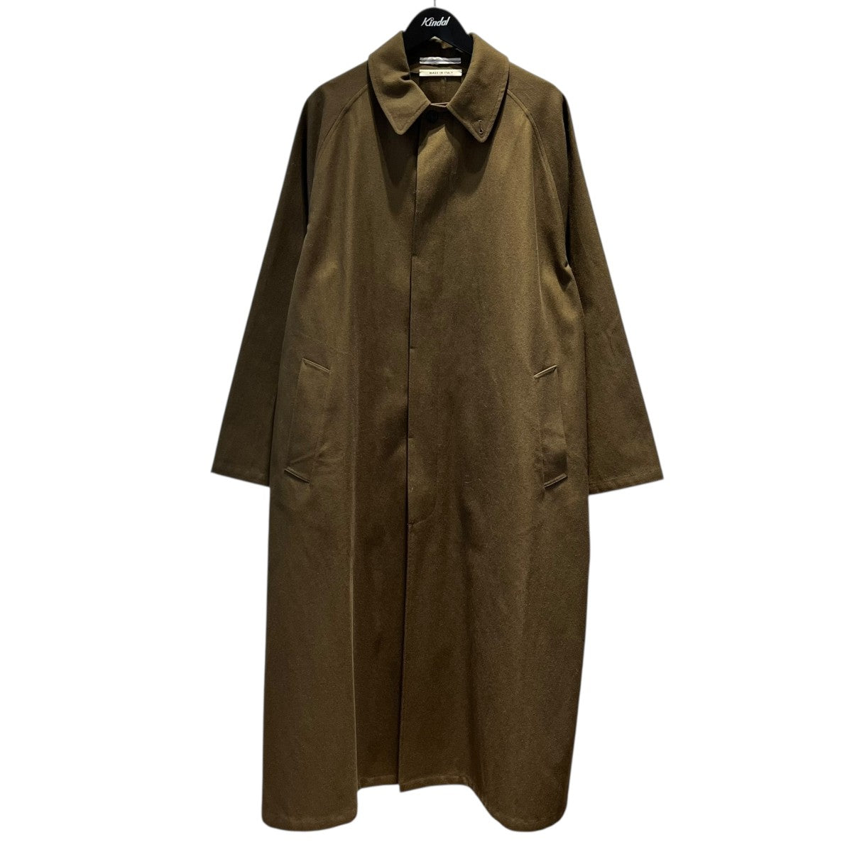 Cristaseya(クリスタセヤ) oversized trench with leather patch