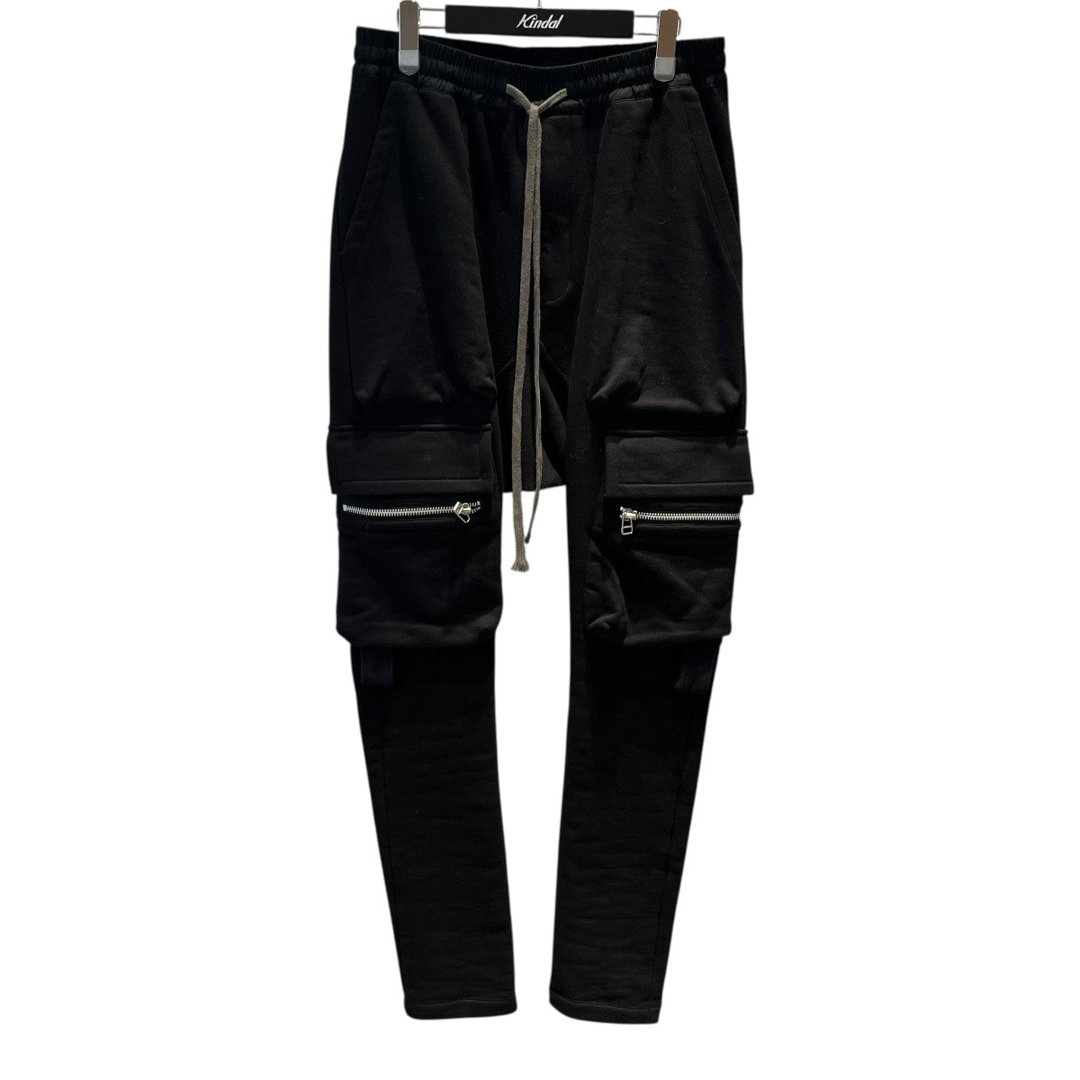 FLAP ZIP SARROUEL SKINNY PANTS スウェットカーゴパンツ