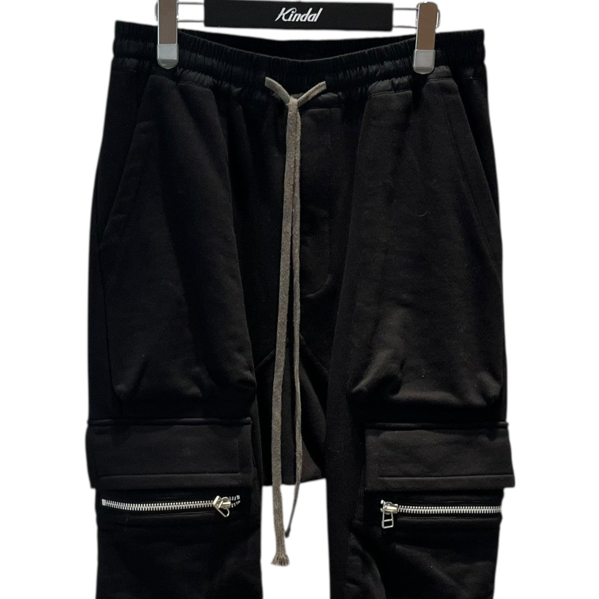 FLAP ZIP SARROUEL SKINNY PANTS スウェットカーゴパンツ