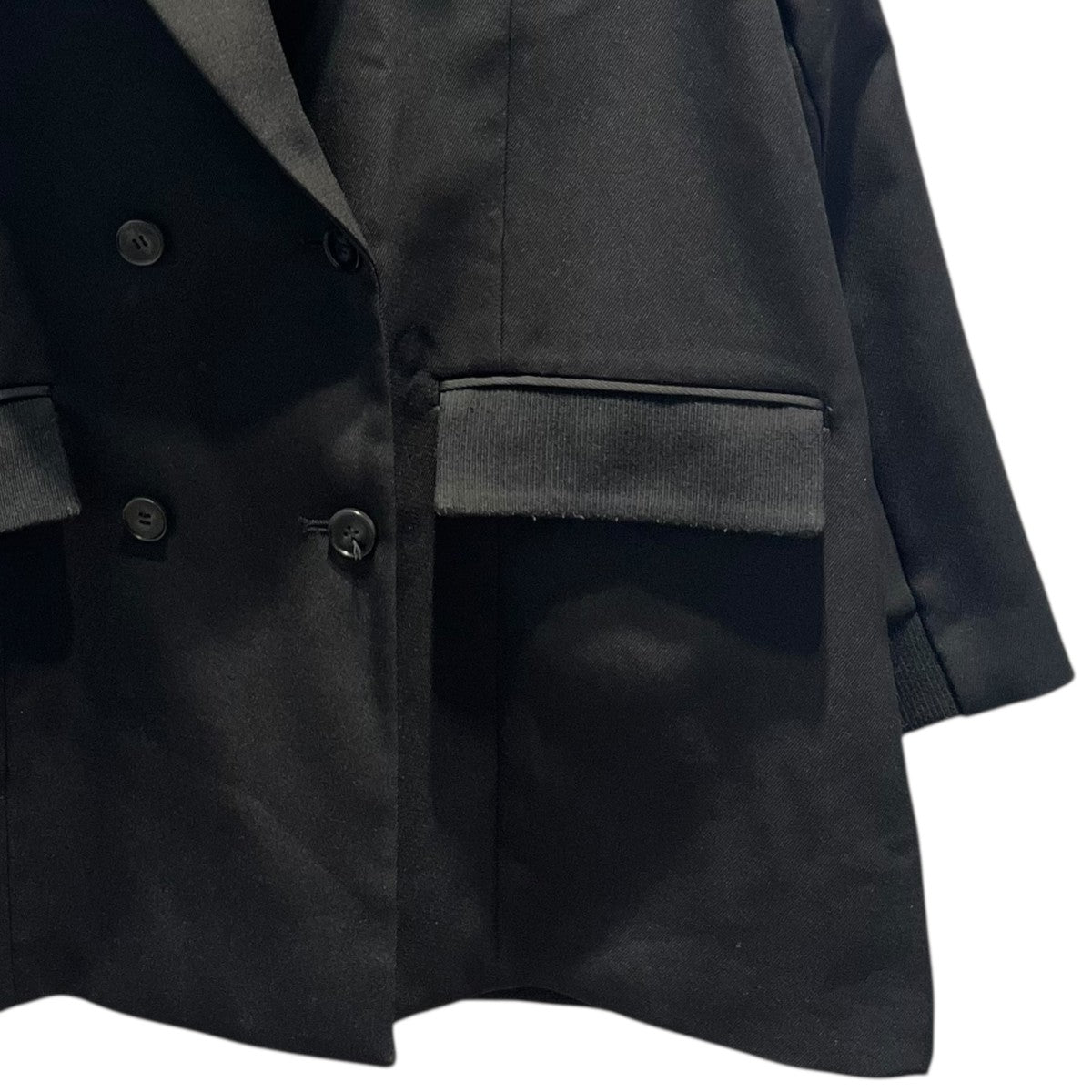 AMERI RIB SWITCHING OVER JACKETブラックF新品 Ameri VINTAGE(アメリビンテージ) RIB SWITCHING OVER JACKET