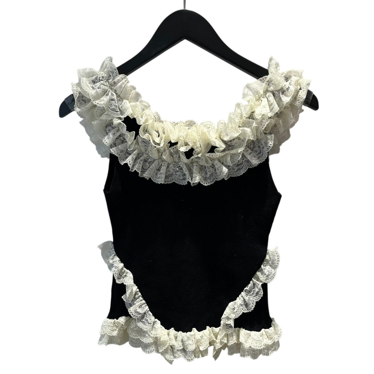 LILY BROWN◎2wayレースフリルニットトップス LILY BROWN（リリーブラウン）の「2wayレースフリルニットトップス