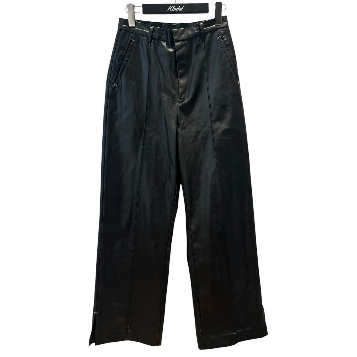 AMERI PIN TUCK SYNTHETIC LEATHER PANTSフェイクレザーパンツ01320870680 古着・中古-1枚目のアイテム画像