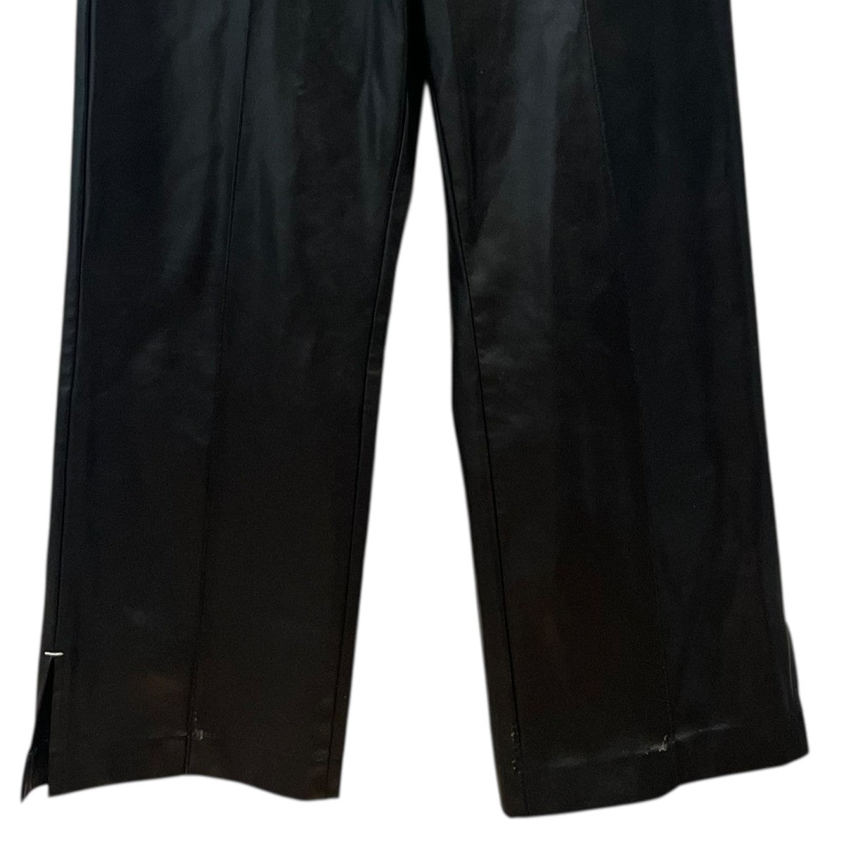 AMERI PIN TUCK SYNTHETIC LEATHER PANTSフェイクレザーパンツ01320870680 古着・中古-4枚目のアイテム画像