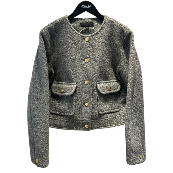 ZARA(ザラ) ゴールドボタン ブークレジャケットショートジャケット