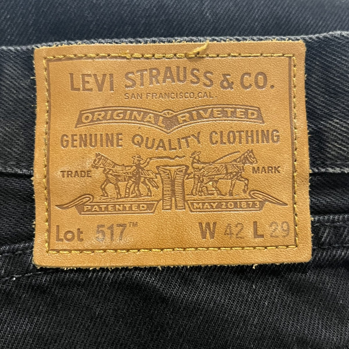ブラックデニムLOT517
