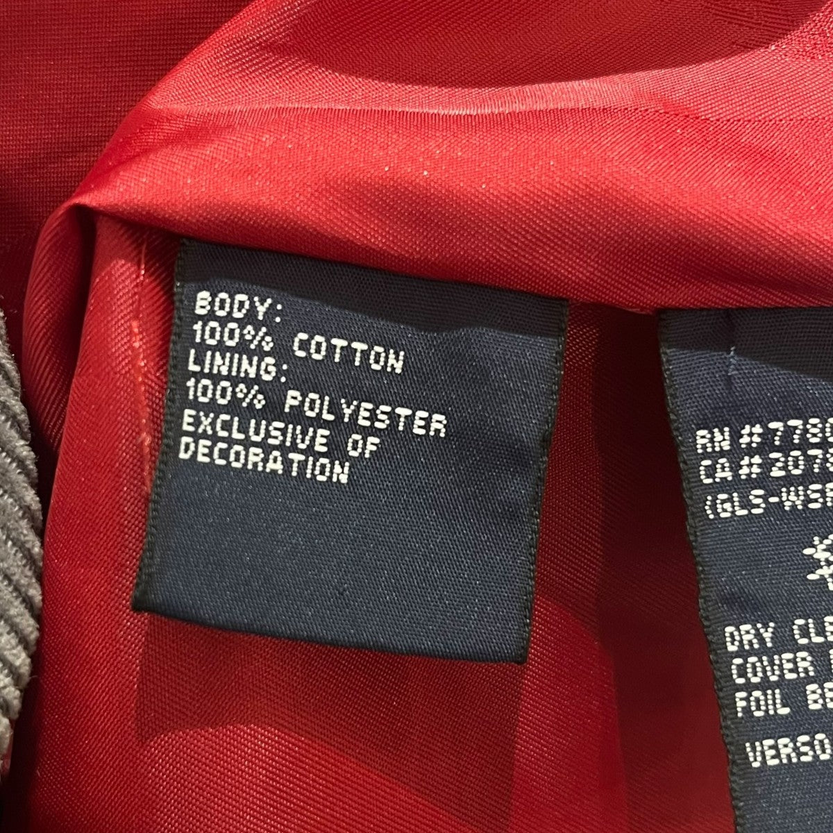 コーデュロイテーラードジャケット