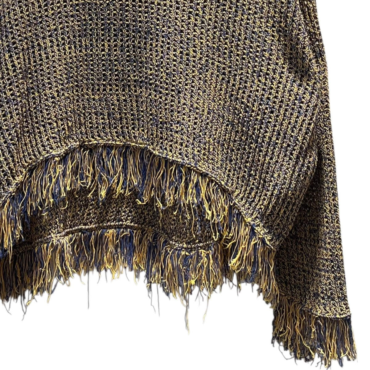 LACE OVERSIZE CREW NECK KNITフリンジニット24SKN007