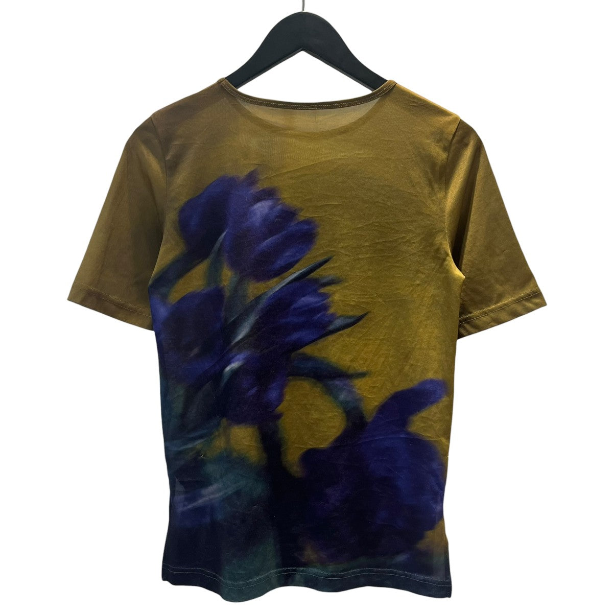 AMERI SHEER FLOWERBASE PRINT TOPシアーシャツ02210391220 古着・中古-2枚目のアイテム画像