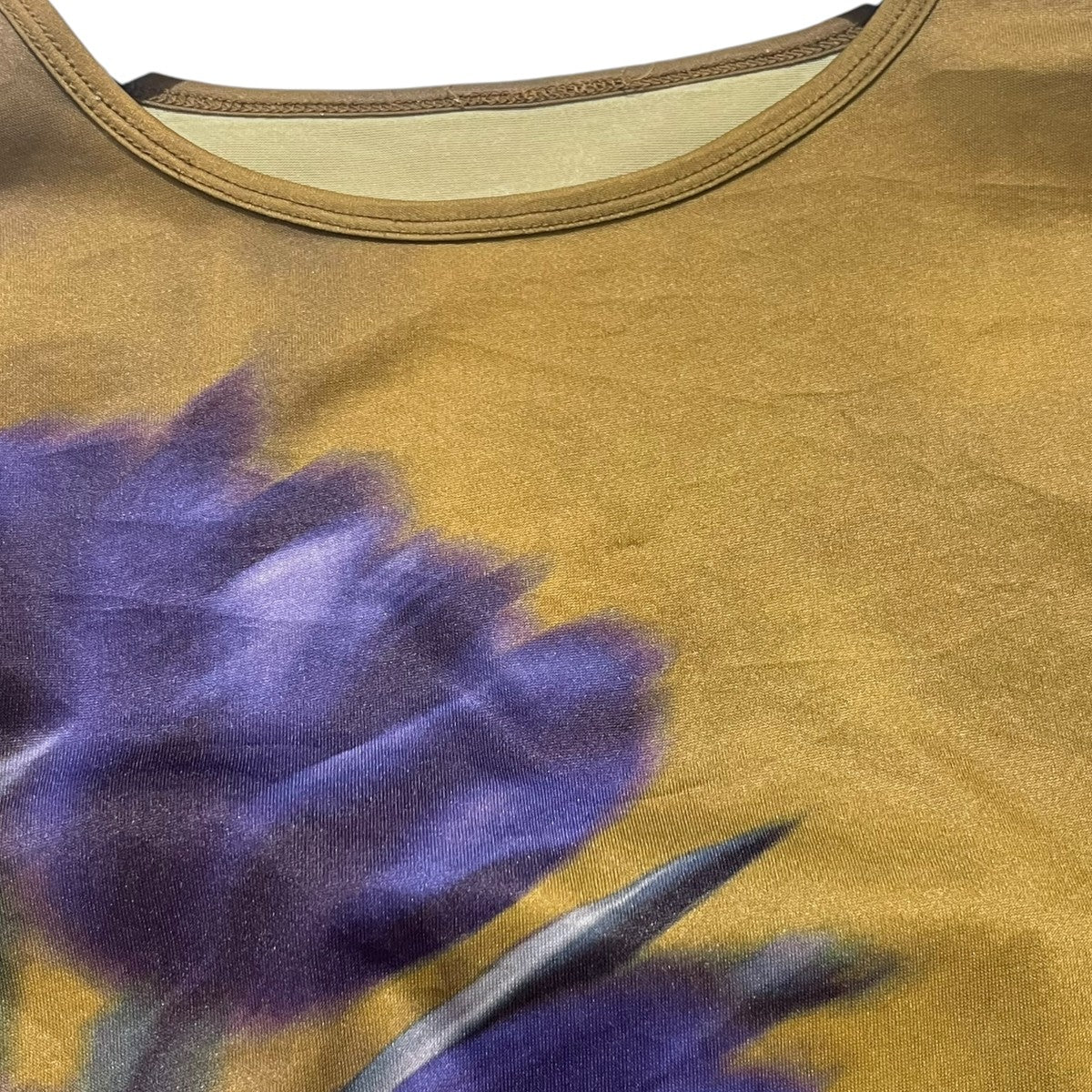 AMERI(アメリ) SHEER FLOWERBASE PRINT TOPシアーシャツ02210391220