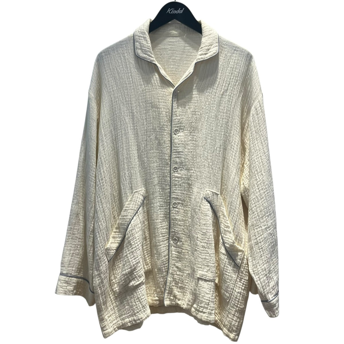 Porter Classic パジャマシャツ SASHIKO LINEN PREMIUM PAJAMA CARDIGAN 古着・中古-1枚目のアイテム画像