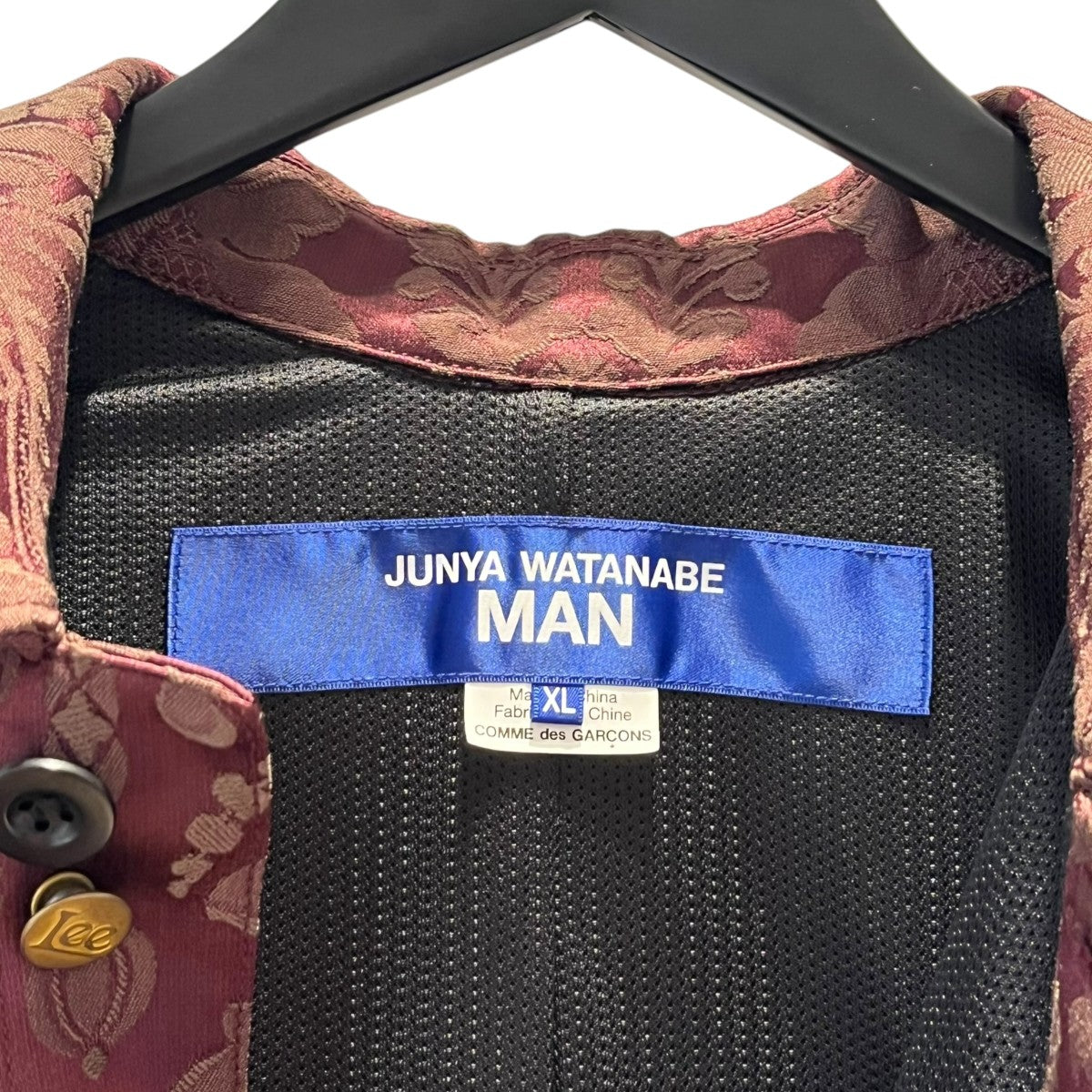 JUNYA WATANABE CdG MAN×LEE 26SS W-NAME JACQUARD COATワーク