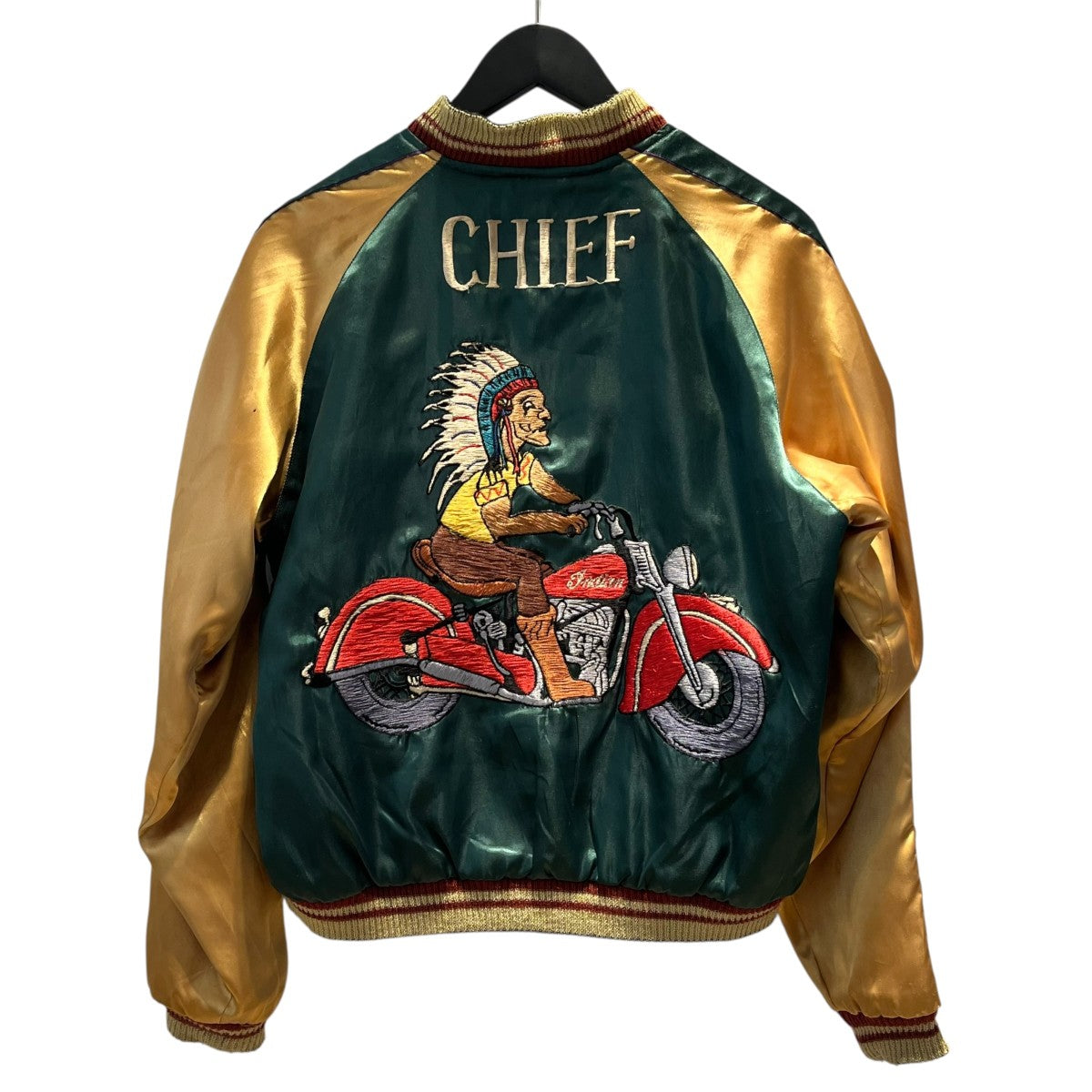 テーラー東洋 SOUVENIRJACKET 舞妓×CHIEF スカジャン M テーラー東洋(テーラートウヨウ) 舞妓×CHIEF SOUVENIR JACKET舞妓