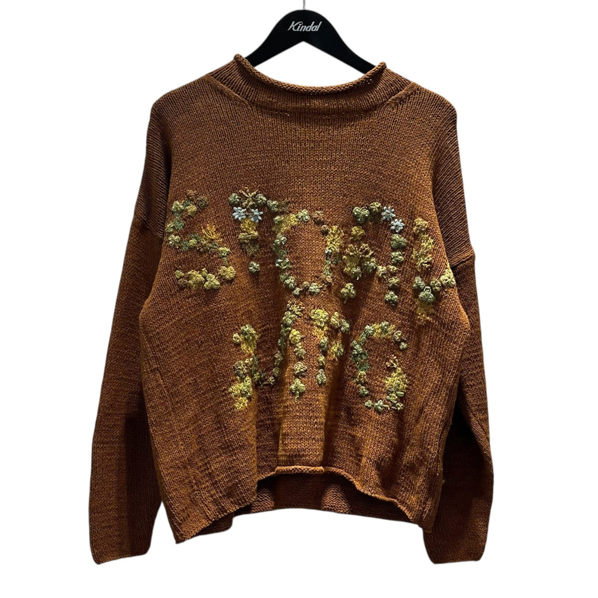 story mig セーターSSS25KNIT WRCOTBLF 25SS TWINSUN ROLLNECK 古着・中古-1枚目のアイテム画像