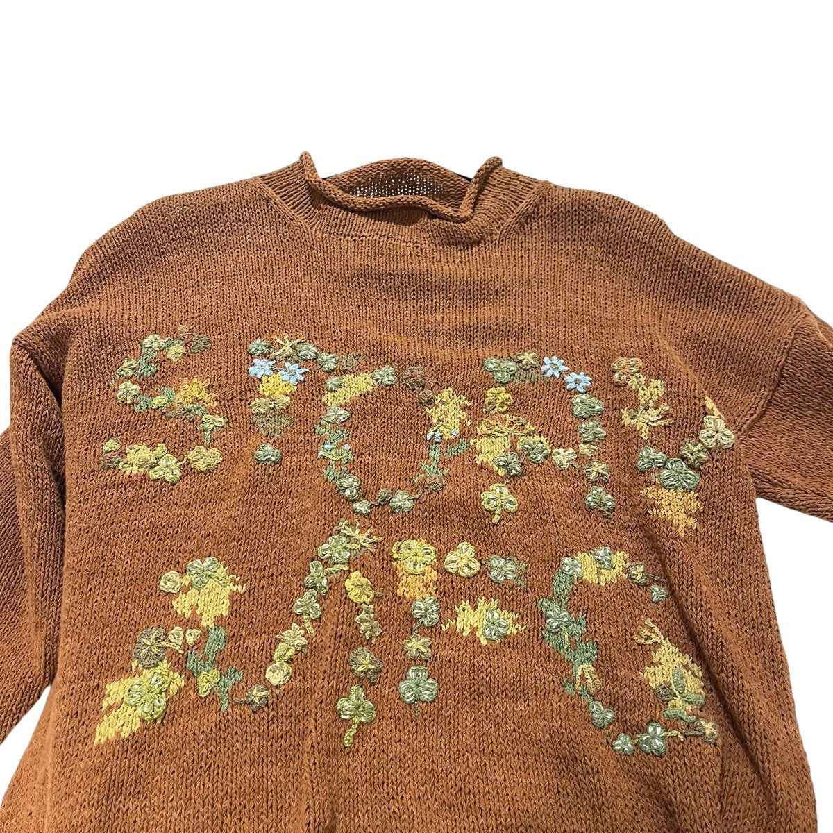 story mig セーターSSS25KNIT WRCOTBLF 25SS TWINSUN ROLLNECK 古着・中古-3枚目のアイテム画像