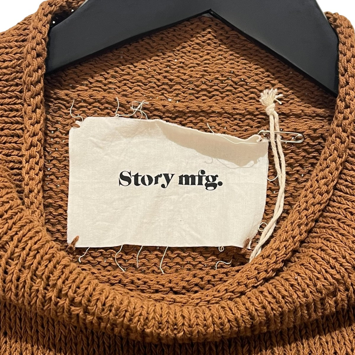 story mig セーターSSS25KNIT WRCOTBLF 25SS TWINSUN ROLLNECK 古着・中古-5枚目のアイテム画像