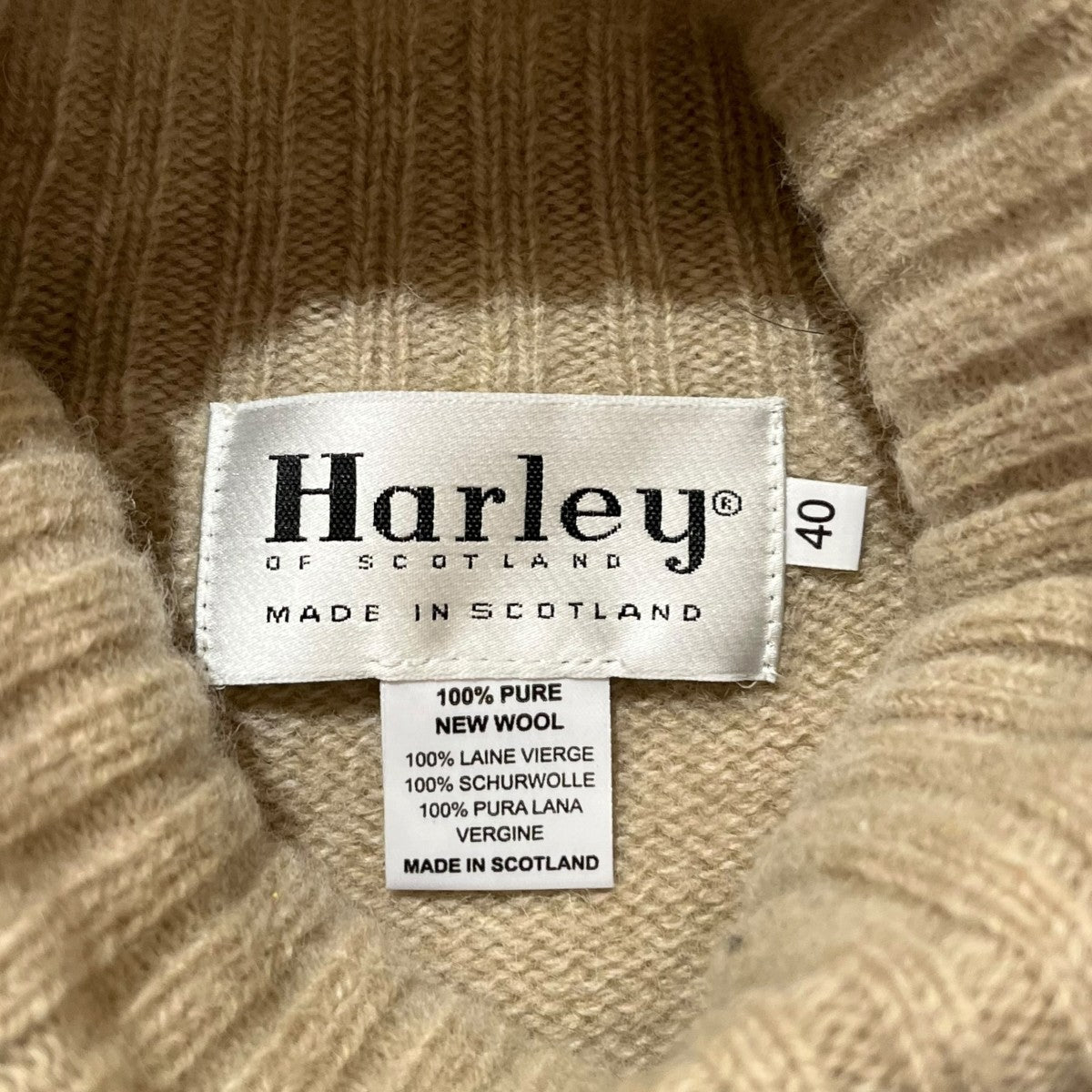 HARLEY OF SCOTLAND クルーネックニット 古着・中古-3枚目のアイテム画像