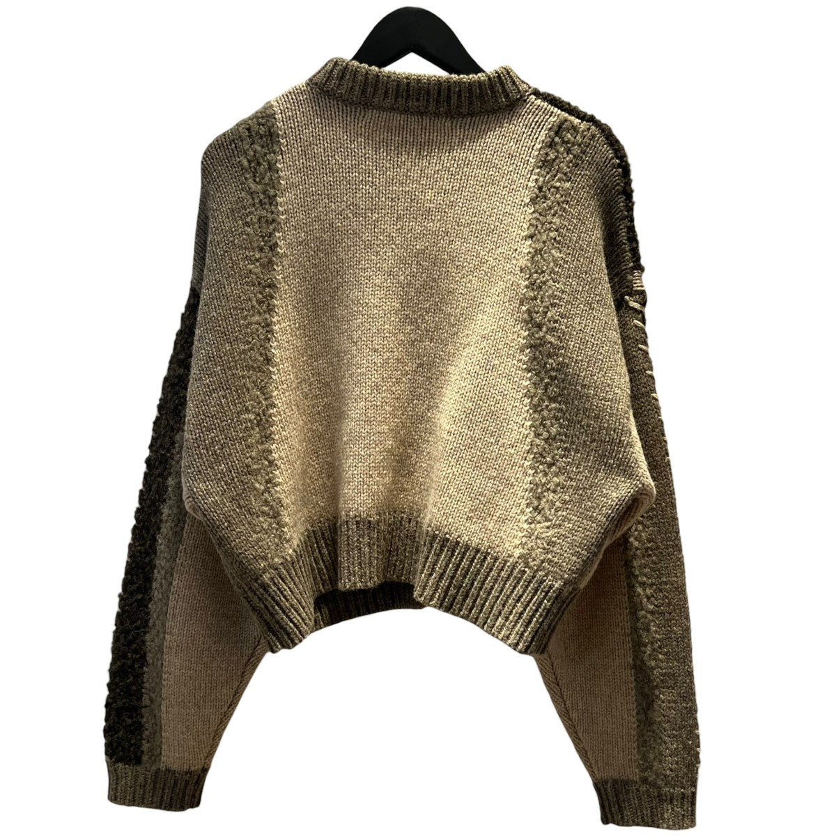 Intarsia Patctwork cardiganセーター0224030514