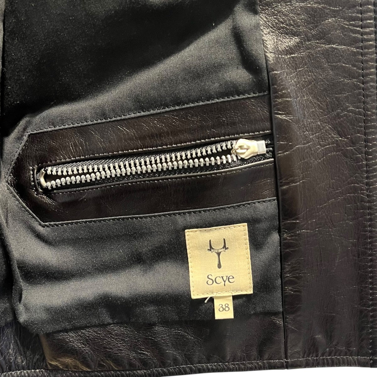 SCYE シングルライダースジャケット1210-61070-2 古着・中古-4枚目のアイテム画像