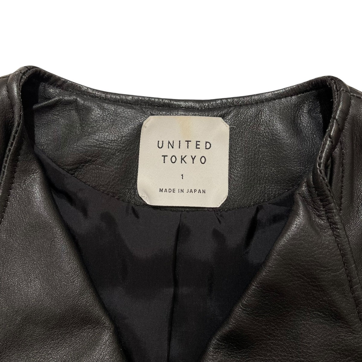 UNITED TOKYO レザーライダースジャケット509550003 古着・中古-3枚目のアイテム画像