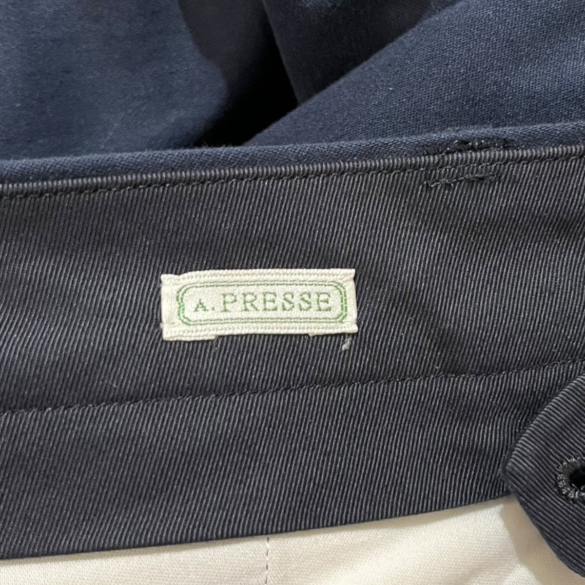 A．PRESSE Chino Trousers無地チノパンツ22AAP-04-06H 古着・中古-6枚目のアイテム画像